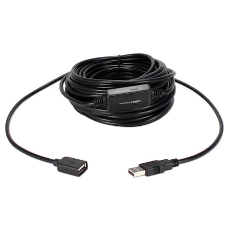 Qvs 30 ft. USB 2.0 480Mbps Active Extension Cable USB2-RPTR-30